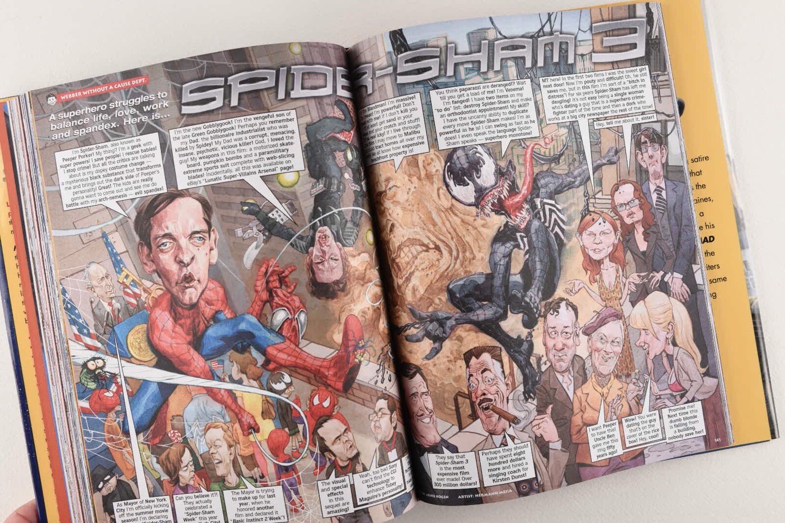 MAD ABOUT SUPER HEROES Version 2.5, 2012 1st Edition HC DJ Fall River Press VGC