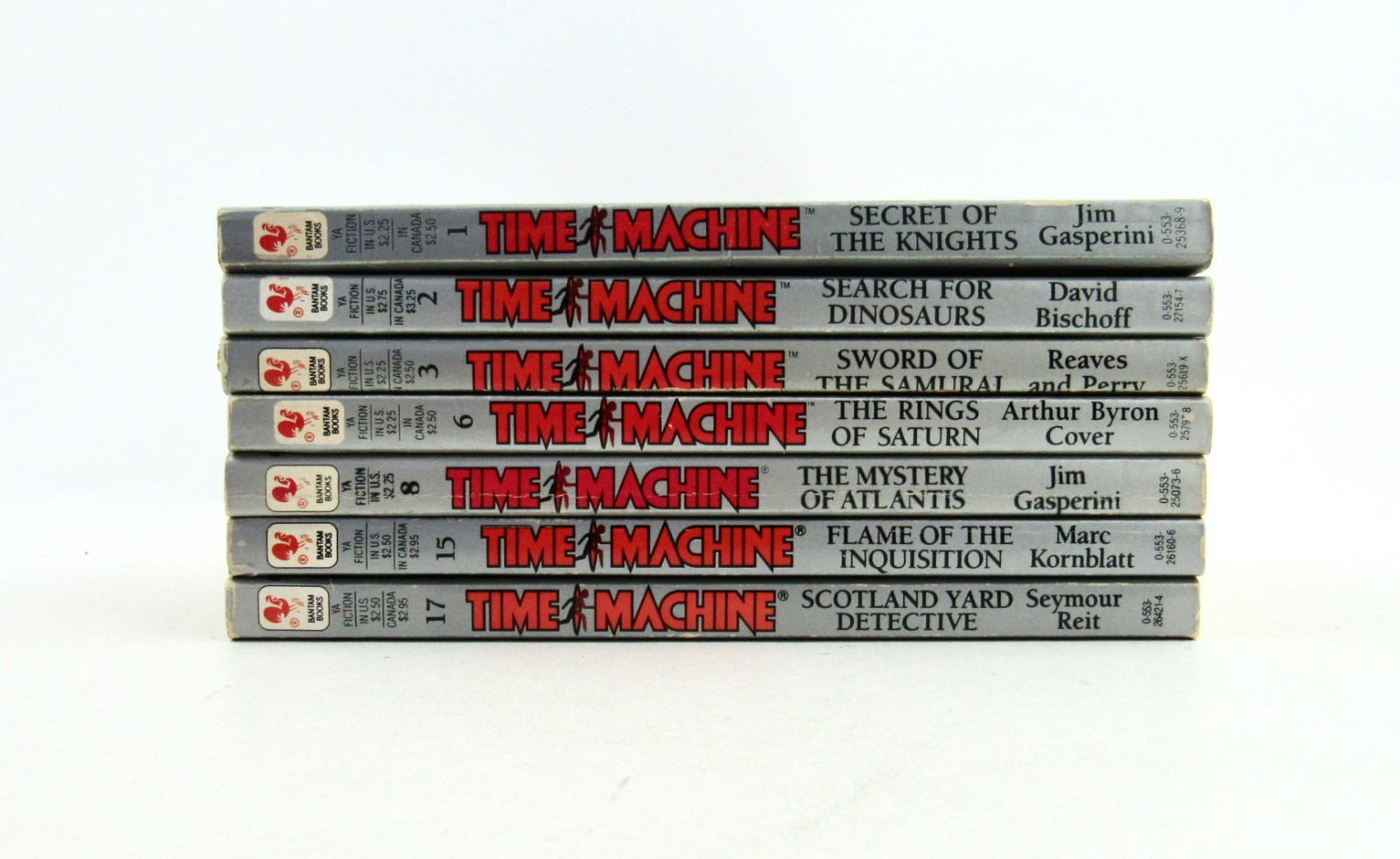 Lot 7 TIME MACHINE Books 1 2 3 6 8 15 17 Choose Your Own Adventure CYOA PB VGC