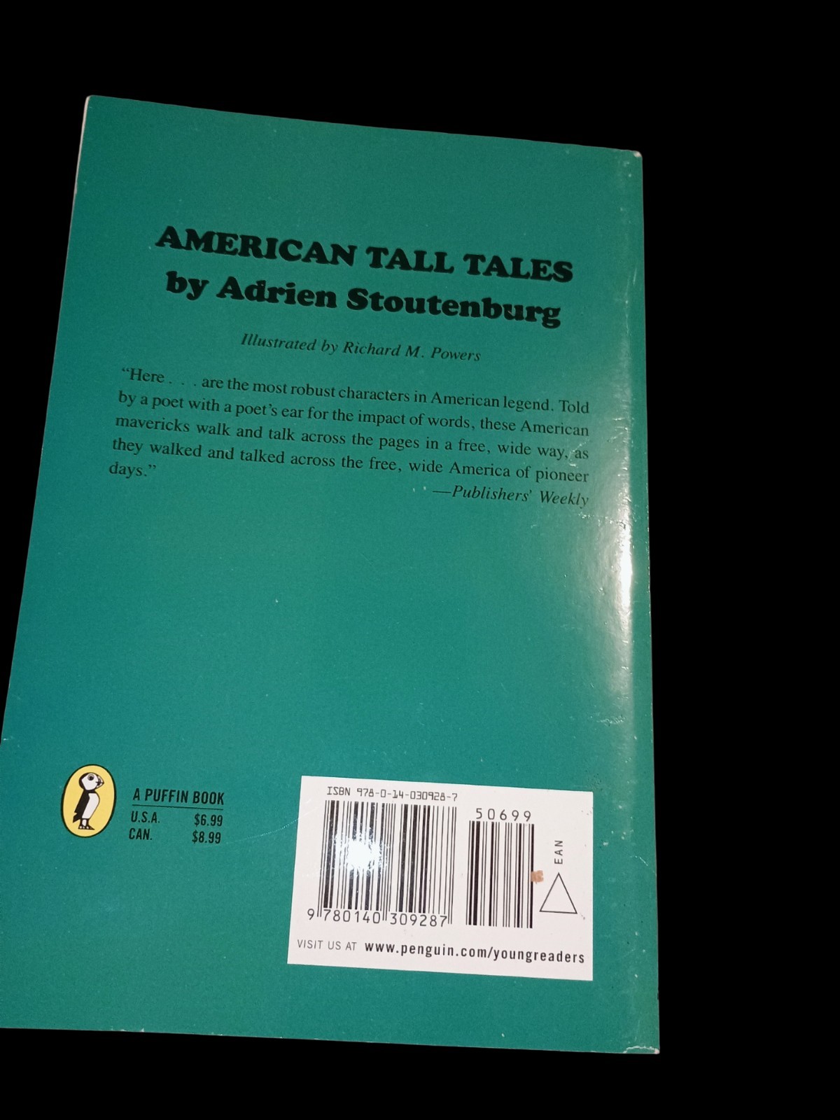 American Tall Tales by Adrien Stoutenburg (1976, English Paperback)