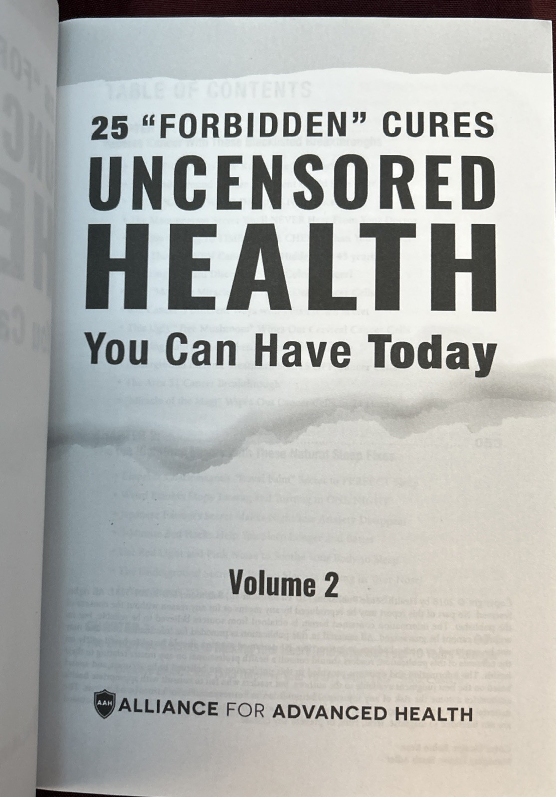 25 “Forbidden” Cures: Uncensored Health You Can Have Today Vol. 2 PB Book