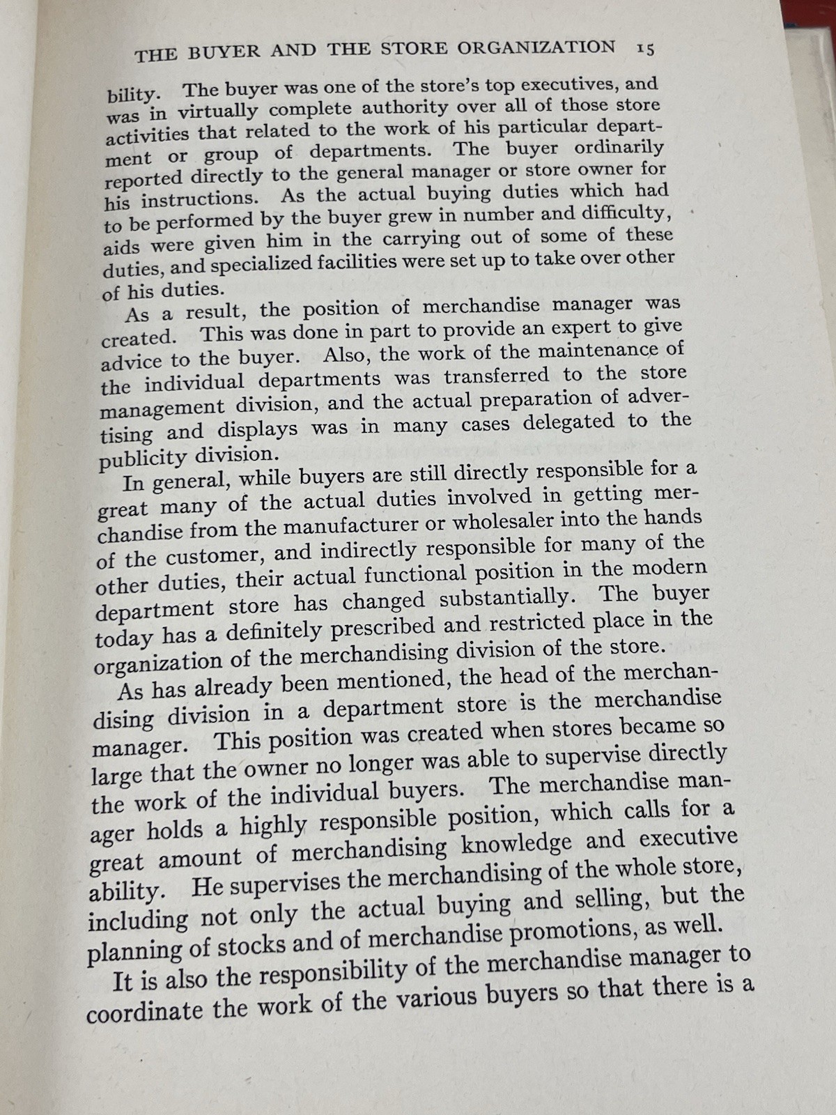 Merchandising Techniques by Edwina B Hogadone & Donald K Beckley HC 1st Ed. 1942