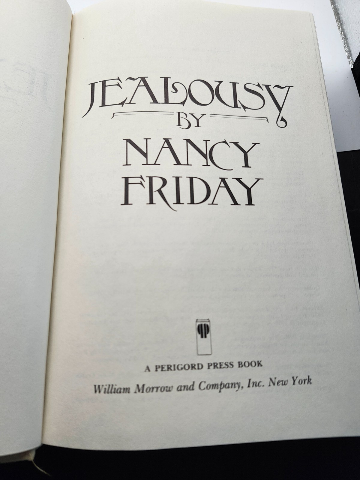Jealousy by Nancy Friday (Hardcover, 1st Edition/1st Print, 1985)