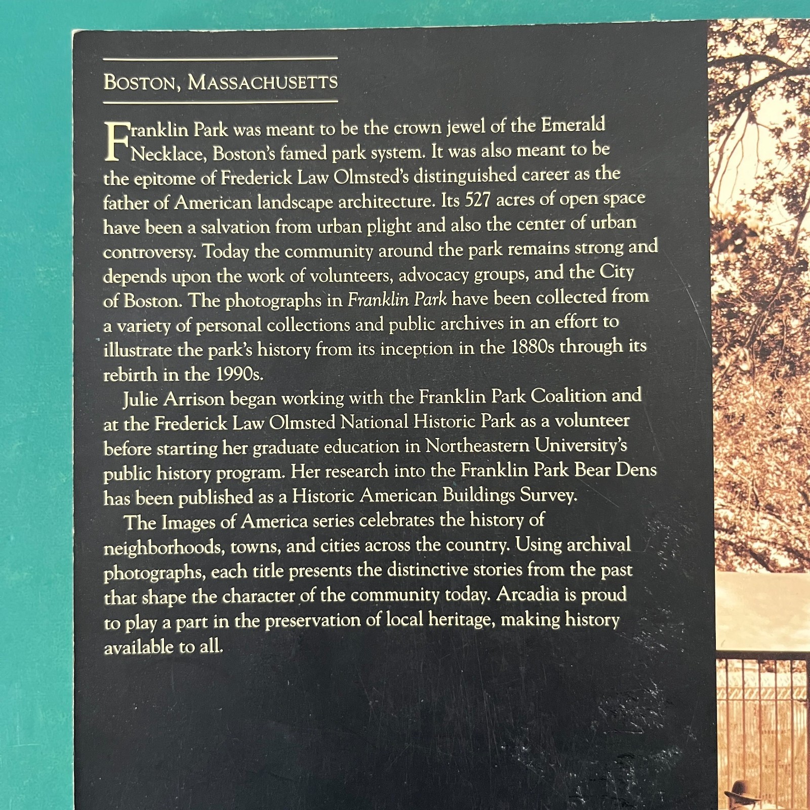FRANKLIN PARK Boston MA Images of America Book History Vintage Photos