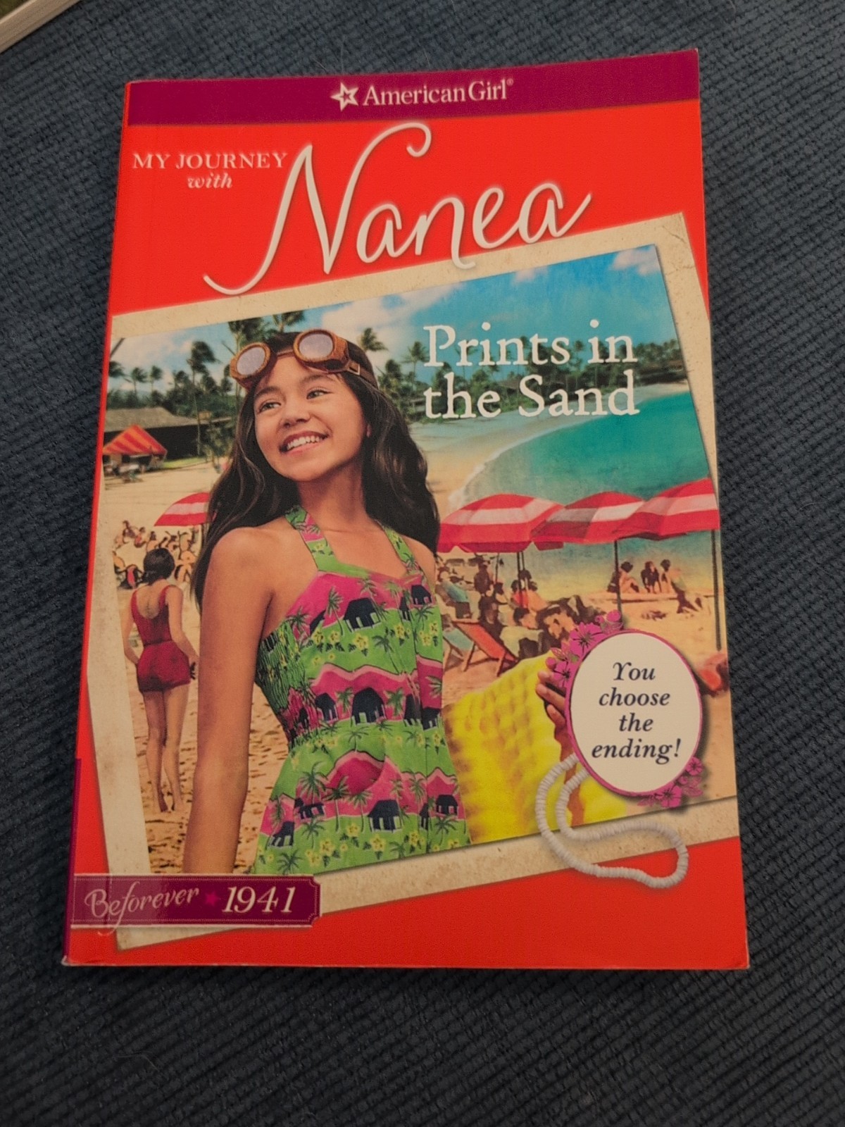 american girl nanea Books Lot Of 3 Prints In The Sand , Growing Up With Aloha ,