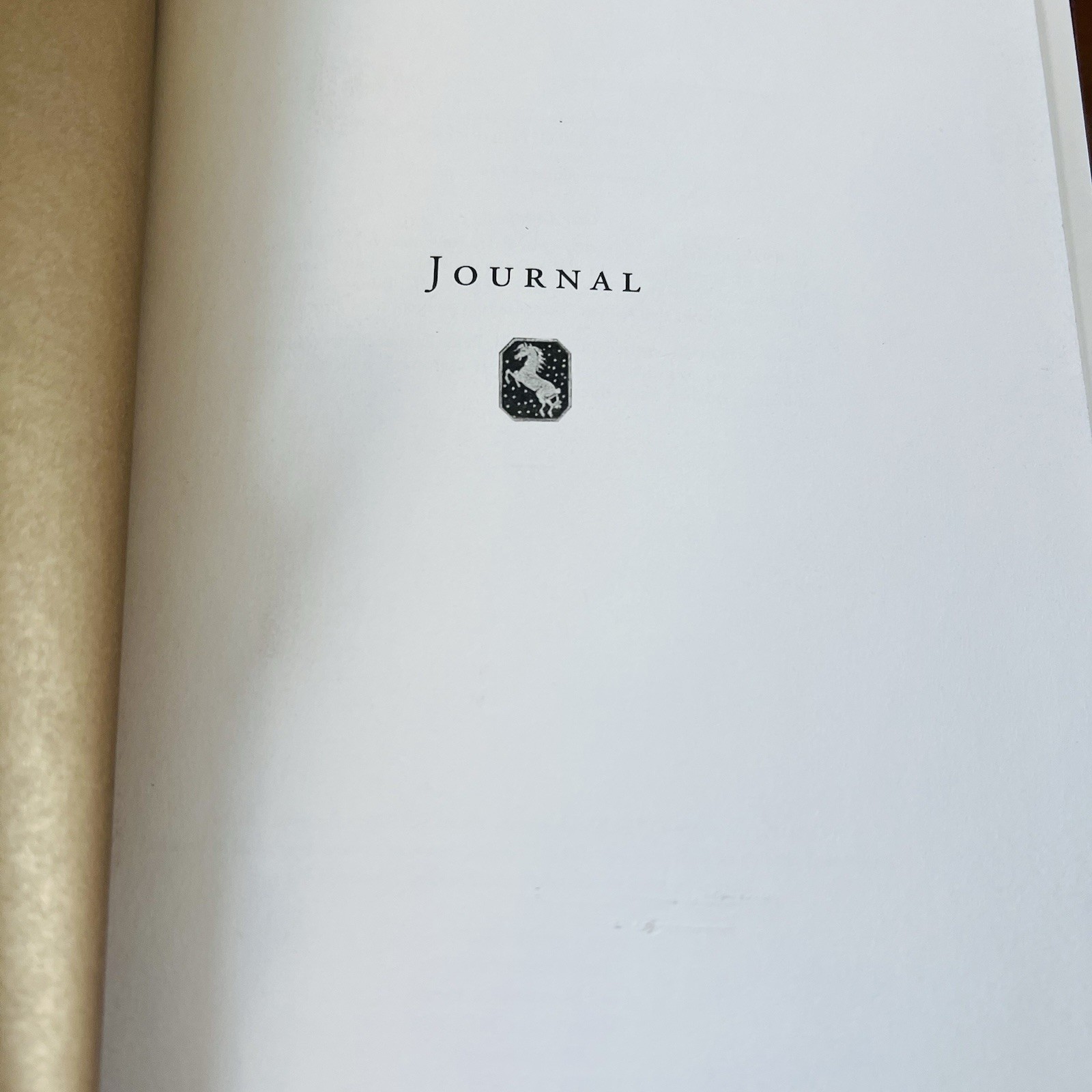 Like New Peter Pauper Press Gold Equine Journal Diary Notebook Excellent