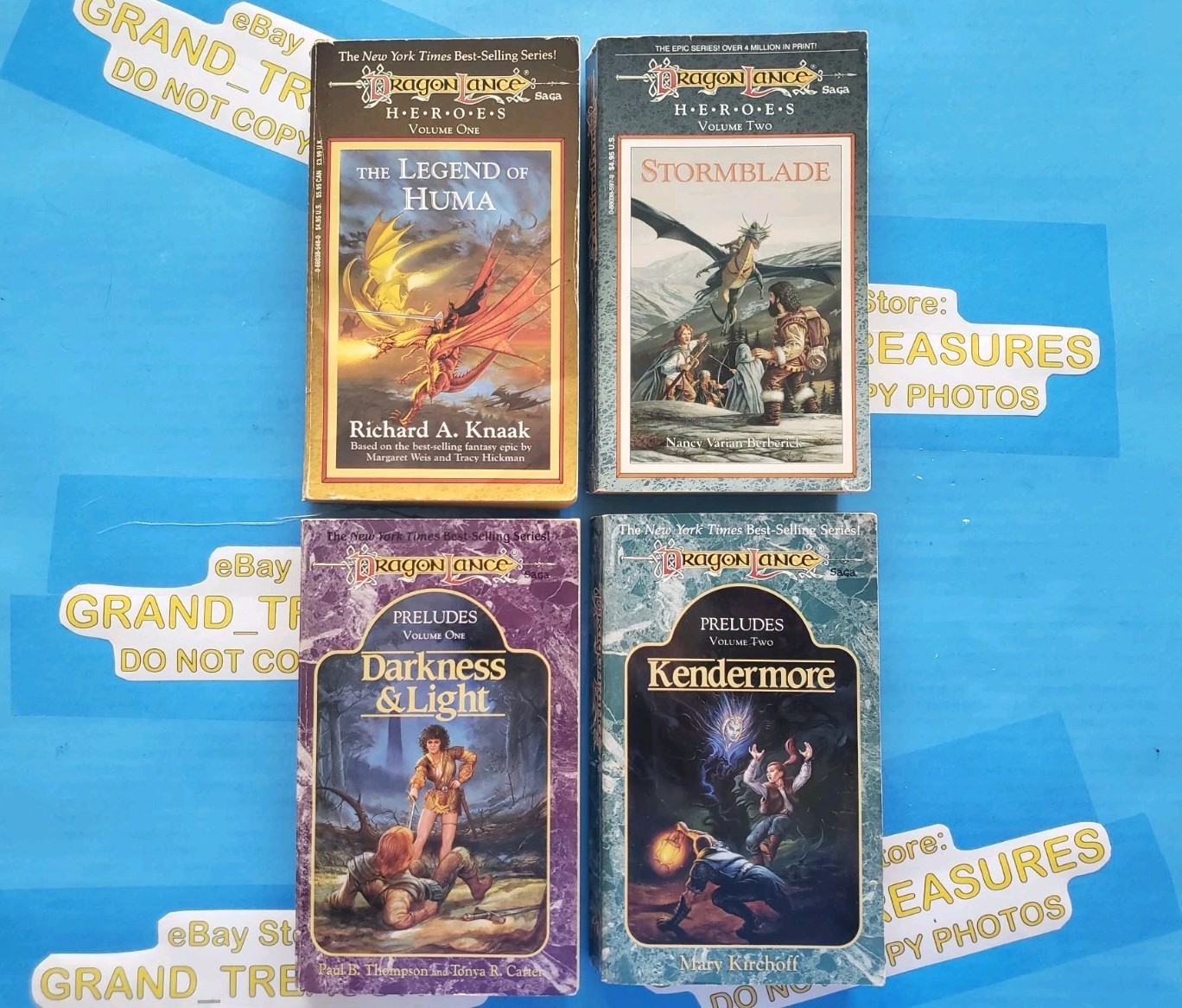 LOT OF 11 *VINTAGE* DRAGONLANCE PAPERBACK BOOKS 1984-2000 tsr d&d Dragons Used