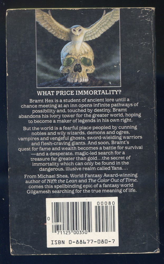 In Yana, The Touch of Undying by Michael Shea-DAW Paperback Original-1985