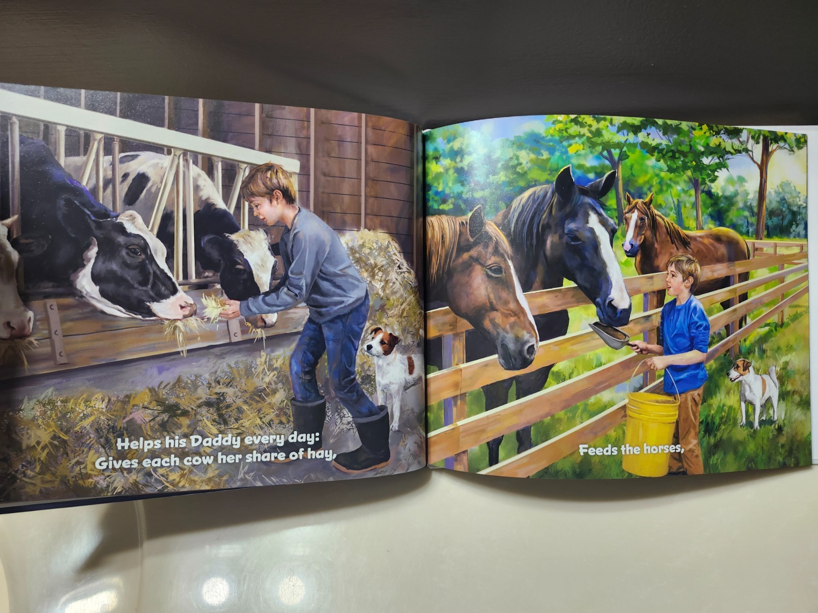 Daddy’s Little Boy Children’s Book – Father Son Story – Farm Life – New