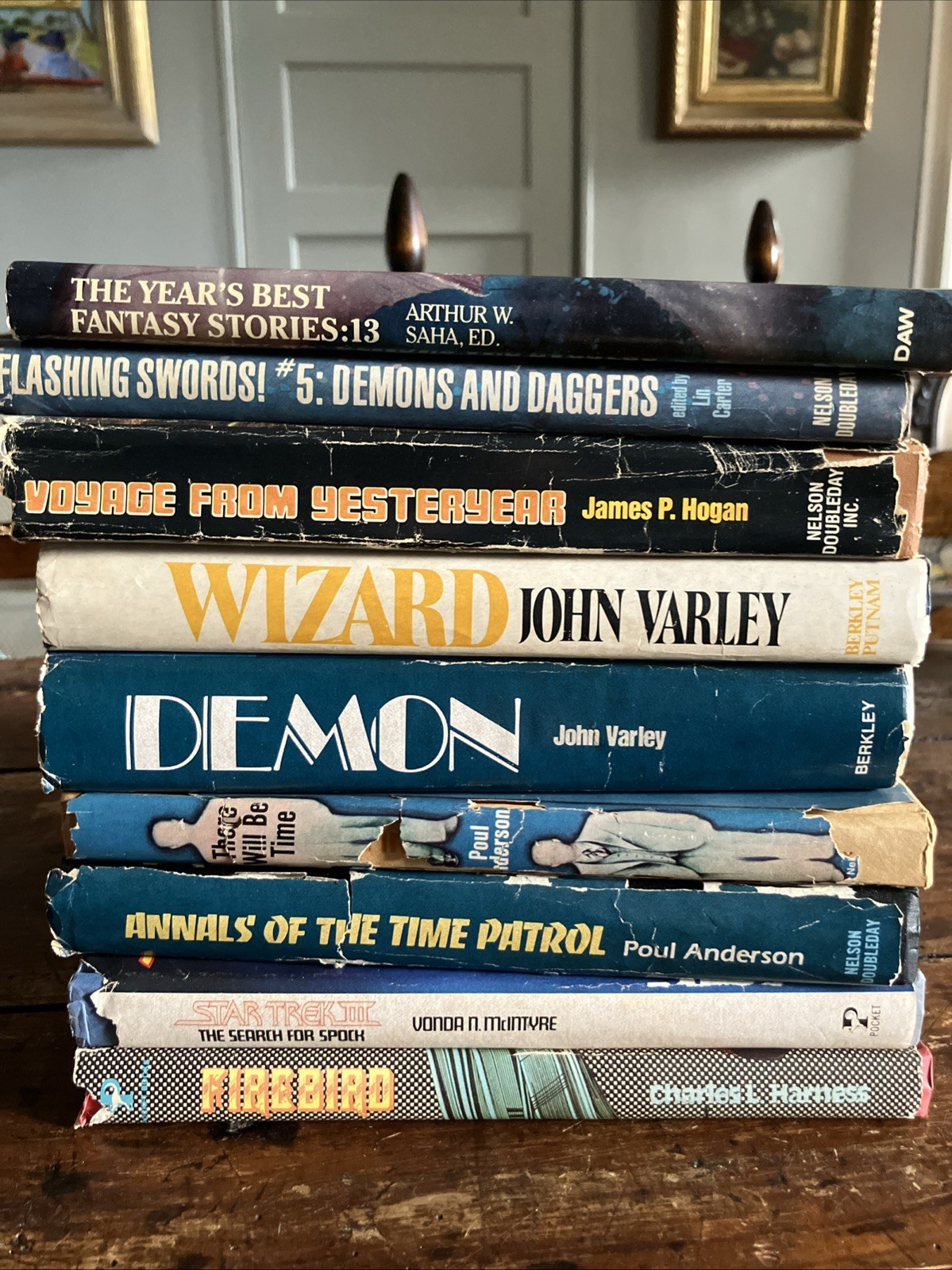 Vintage Sci-Fi Hardcover Book Club Lot Varley Anderson Hogan Harness Star Trek
