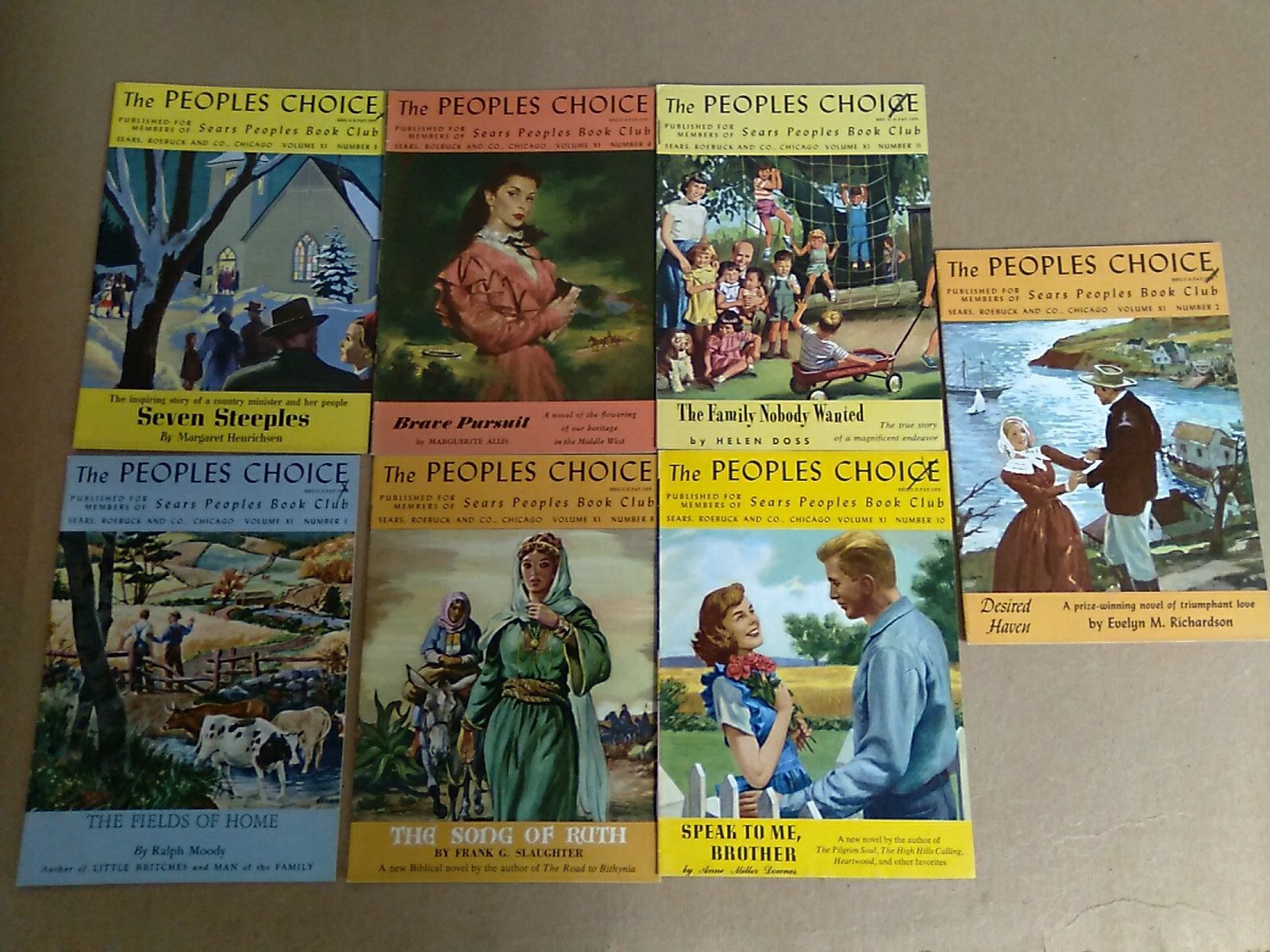 The Peoples Choice 7 Booklets Vol.11#1,2,3,8,9,10,11 Sears Roebuck & Co. 1954