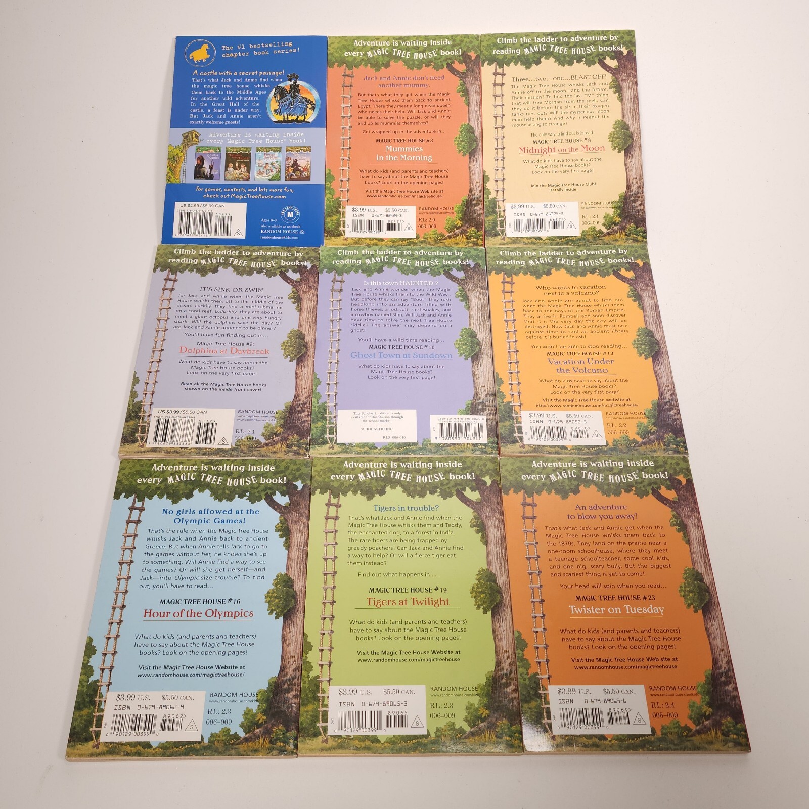 Magic Tree House Lot 9 Chapter Books Mary Pope Osborne 2 3 8 9 10 13 16 19 23