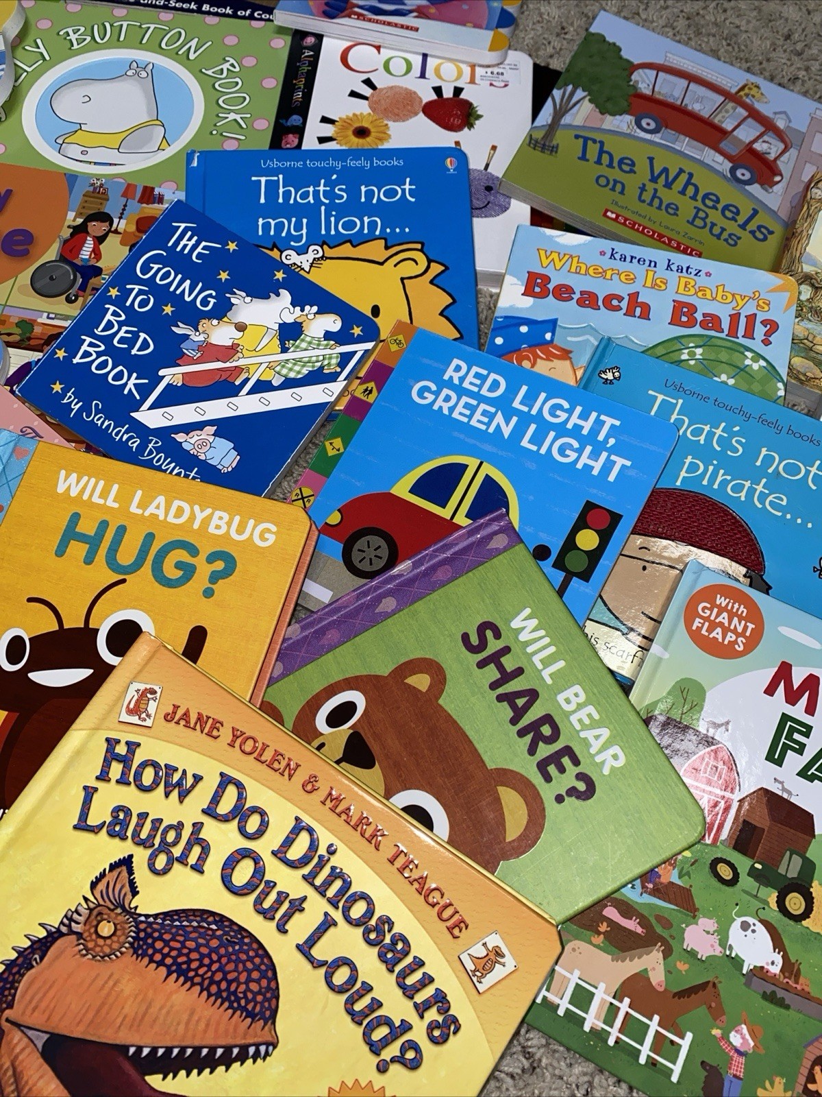 Lot of 5 Children BOARD Hardcover BABY TODDLER DAYCARE Kids BOOKS *RANDOM MIX*