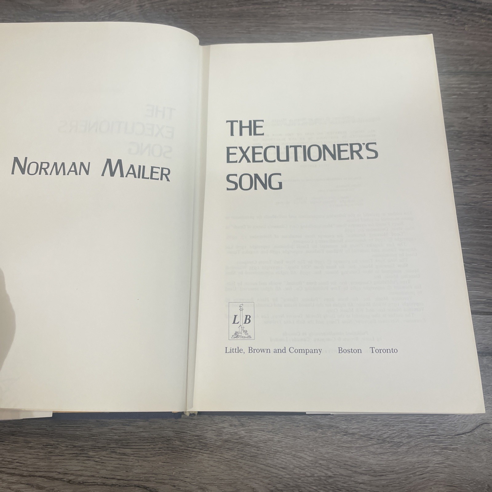 The Executioner’s Song (Pulitzer) Norman Mailer 1979 1st ed 1st print in Mylar
