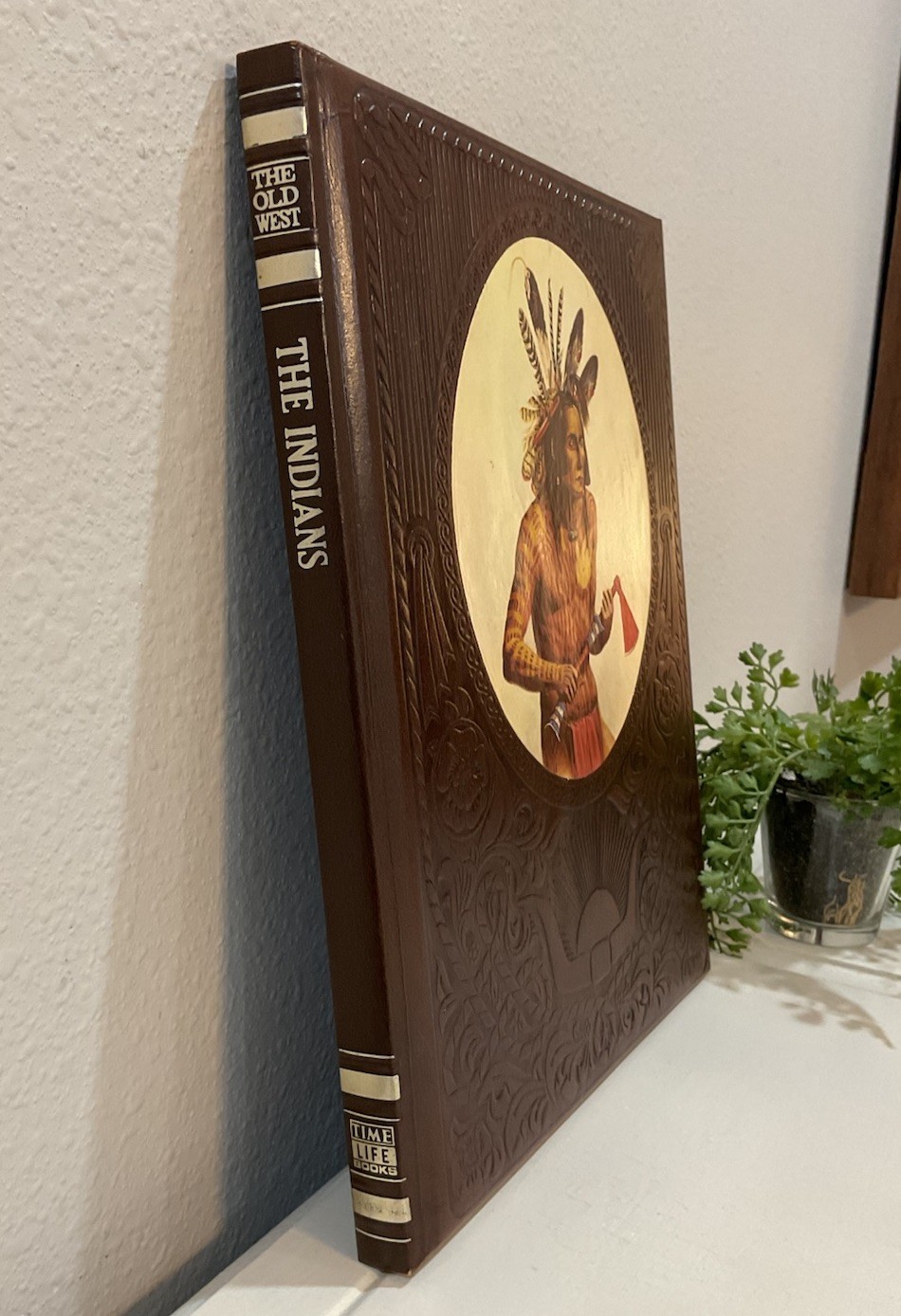 Vtg 6th Print 1981 The Old West The Indians Leather Hardcover Time Life Books