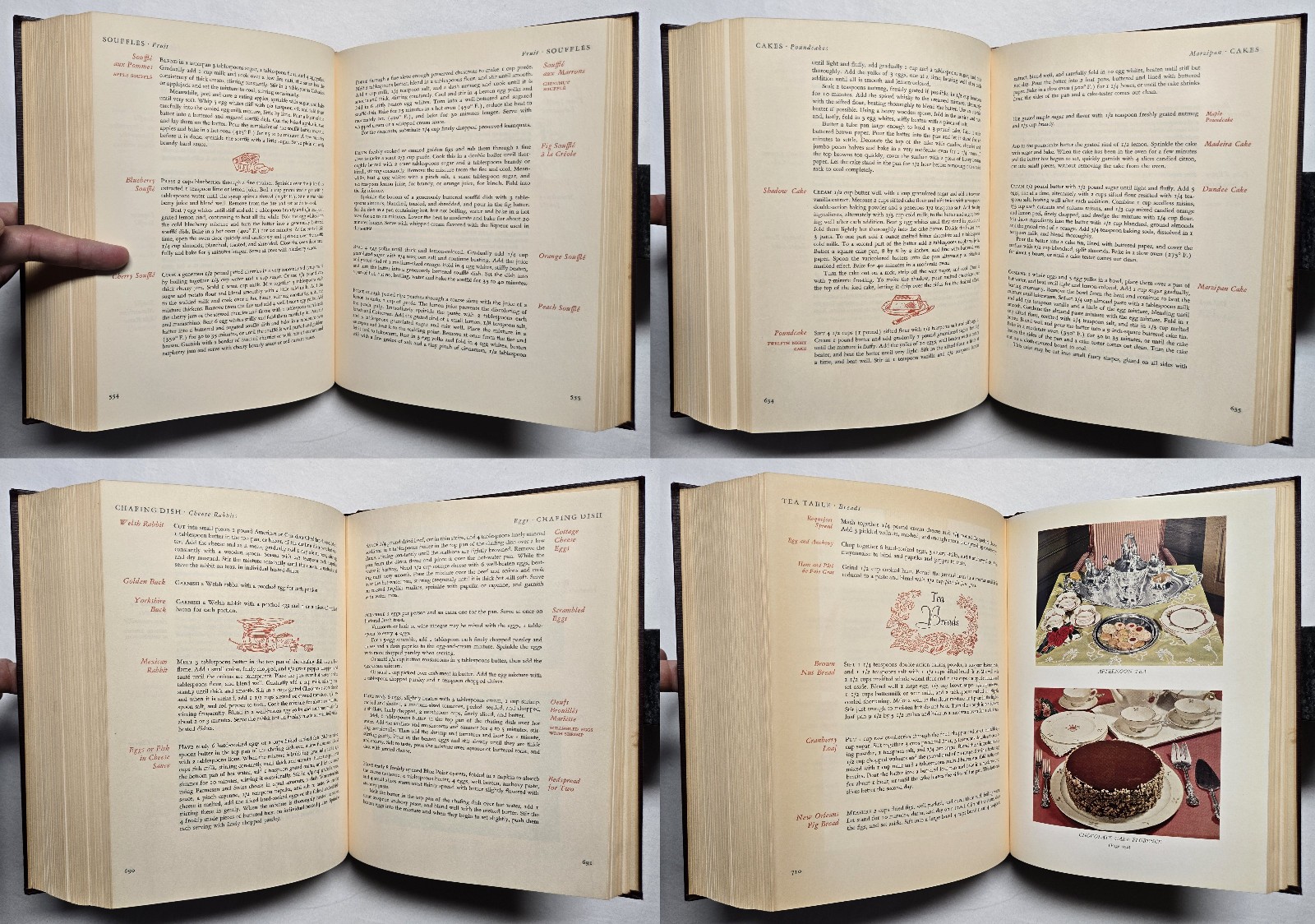 The Gourmet Cookbook Volume 1 & 2 HC Vintage Set of 2 Books