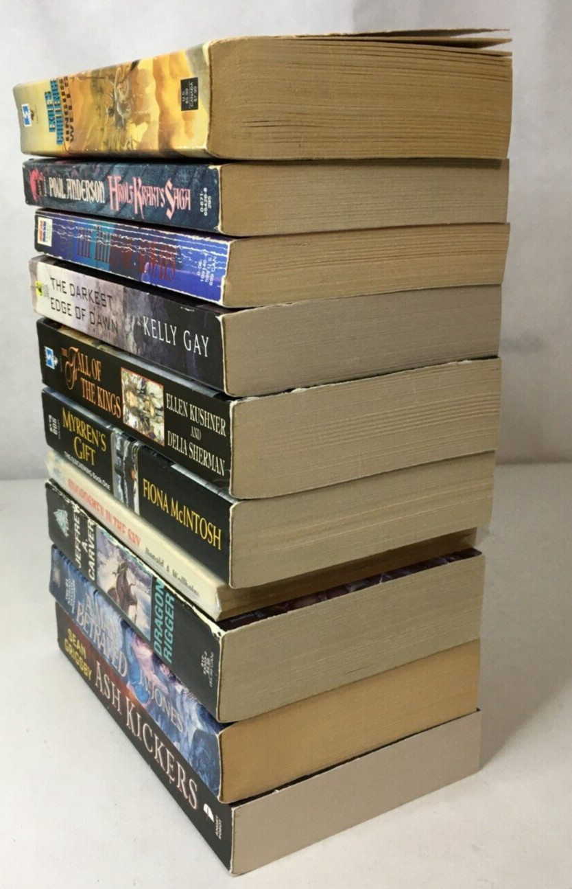 Fantasy Book Lot of 10 – Poul Anderson Angus Wells JV Jones Grigsby Carver