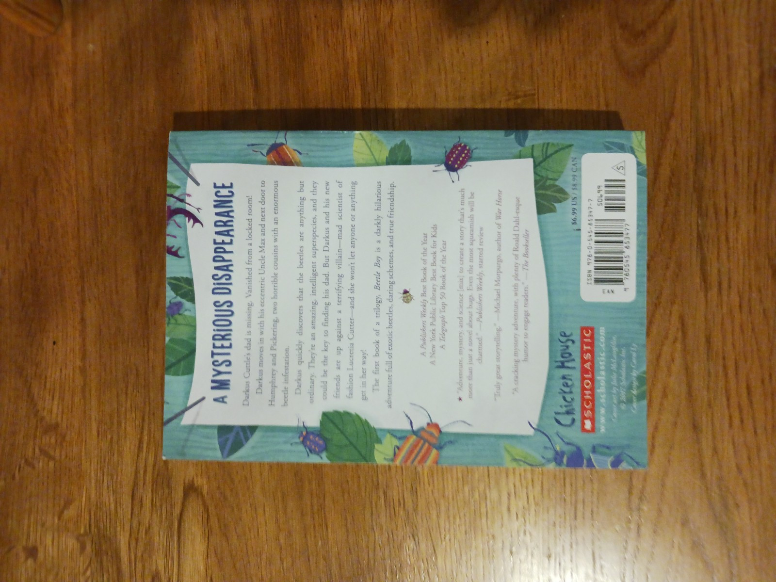 Beetle Boy – Kid / YA Book By M.G. Leonard