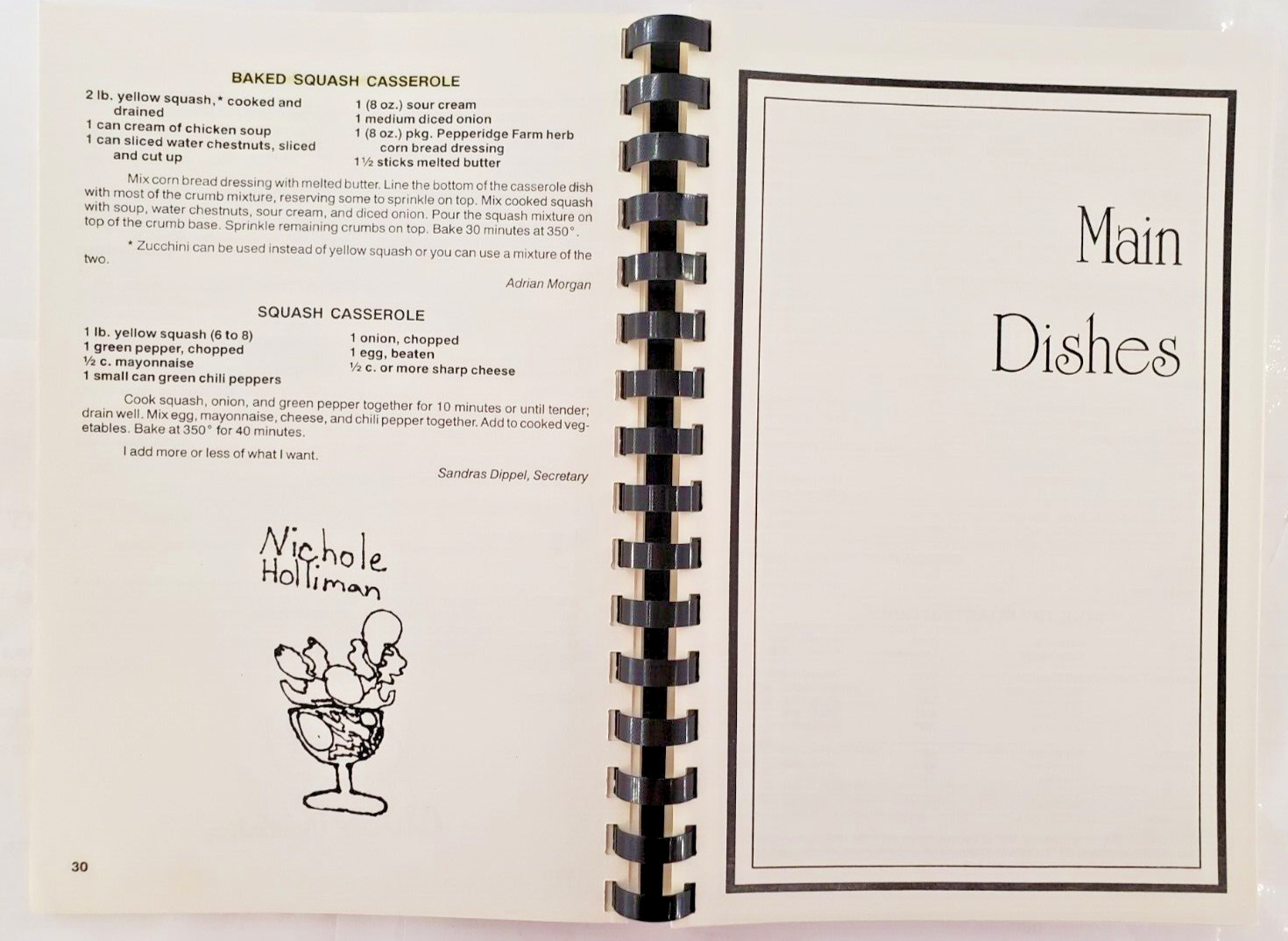 Puckett Panthers 1989-1990 Cookbook Elementary School Recipes Amarillo Tx