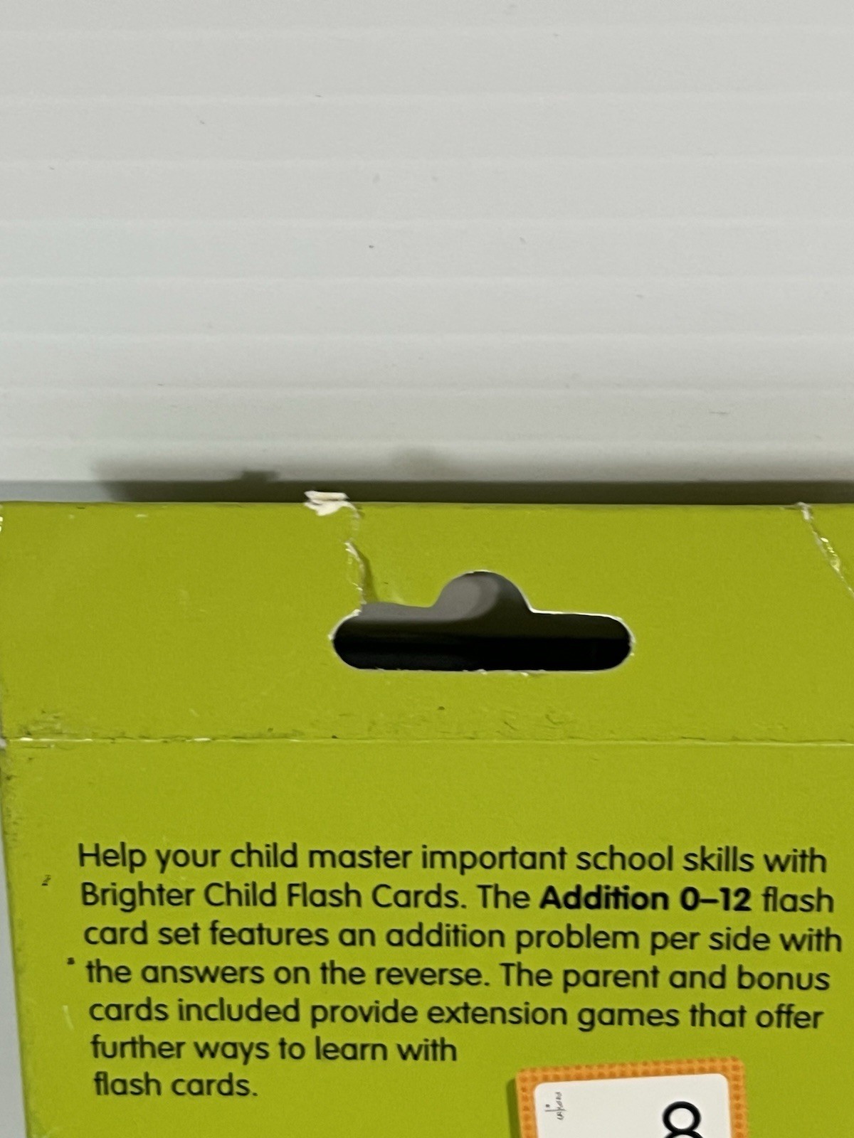 Brighter Child Addition 0 to 12 Flash Cards, 54 Cards ~ Grades 1-3 / Age 6+ NEW