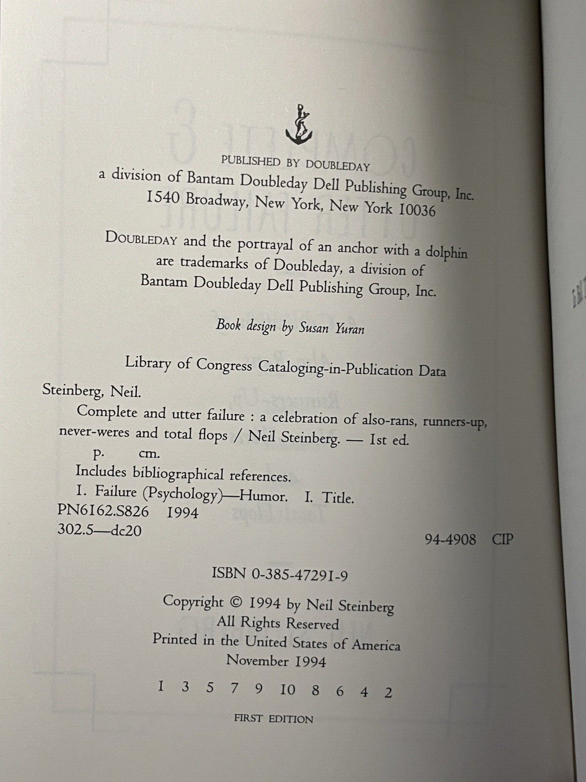 Complete and Utter Failure : A Celebration of Also – Rans, Runners-up, Never…
