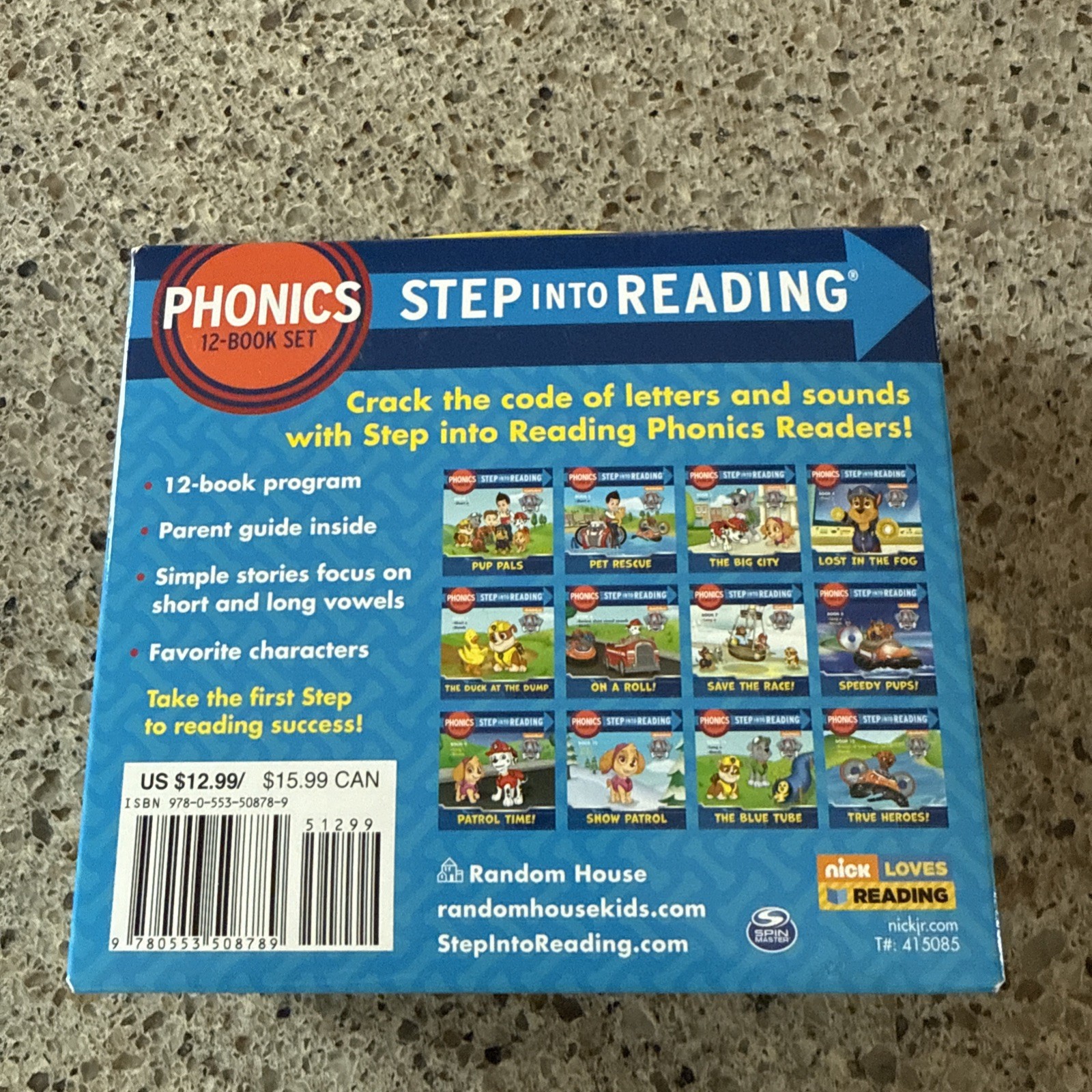 Step into Reading Ser.: Phonics Patrol! (PAW Patrol). 12 Book Set.