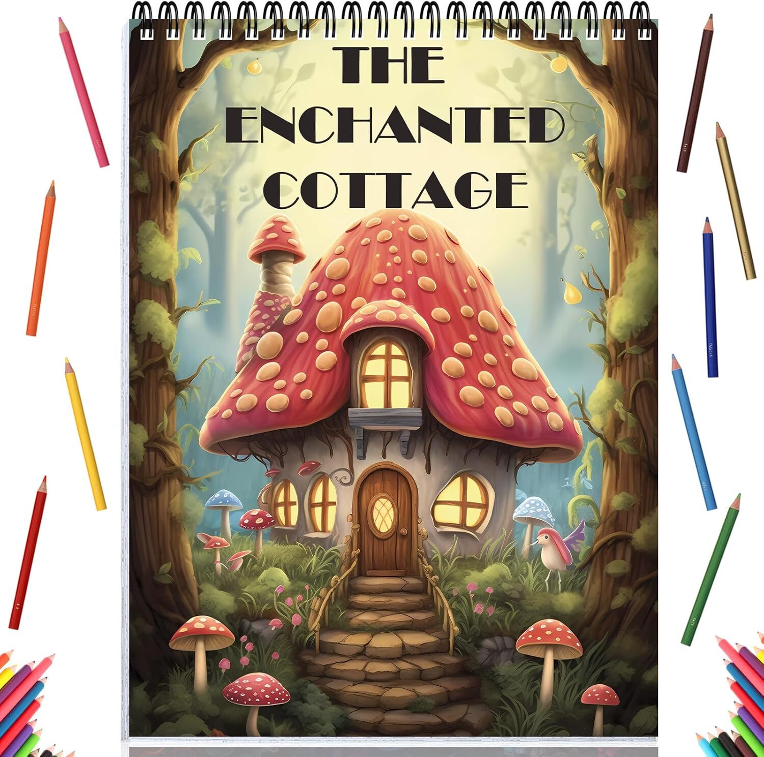 Spiral Bound Adult Coloring Book for Women, Anxiety Coloring Books for Adults Re