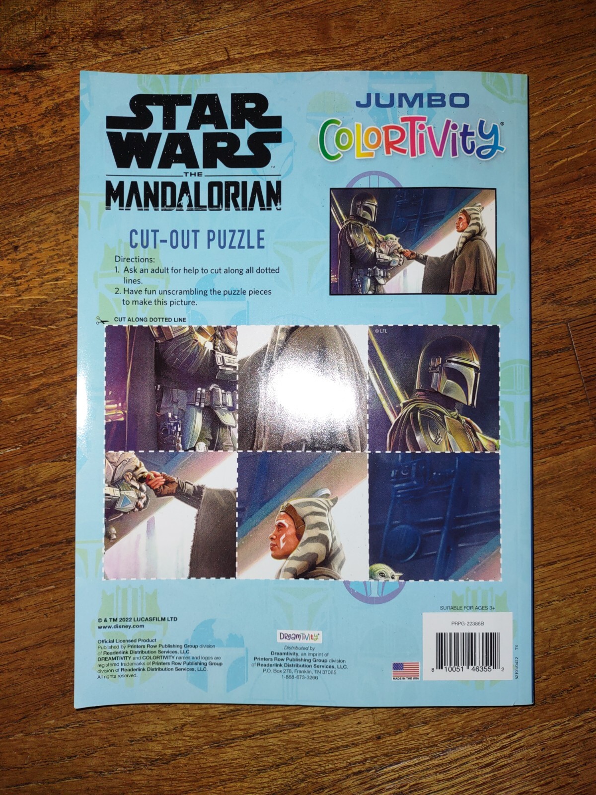 Star Wars the Mandalorian Grogu’s rescue colortivity jumbo coloring book 190page