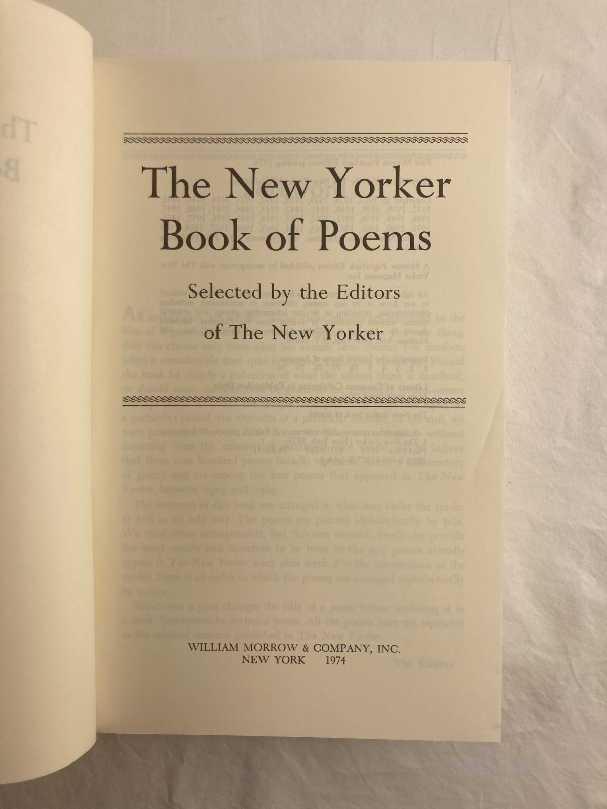 Stories from the New Yorker 6 Books 1940s ’50s ’60s Fiction Profiles Love Poetry