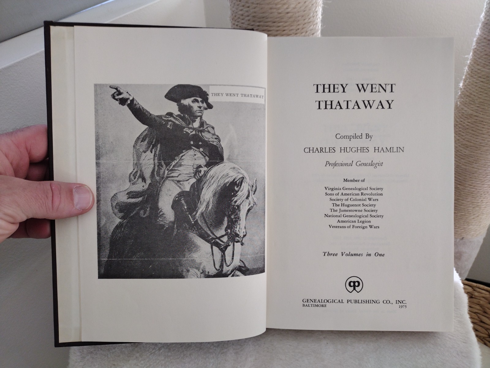 They Went Thataway Three Volumes in One Charles Hughes Hamlin Genealogist 1975