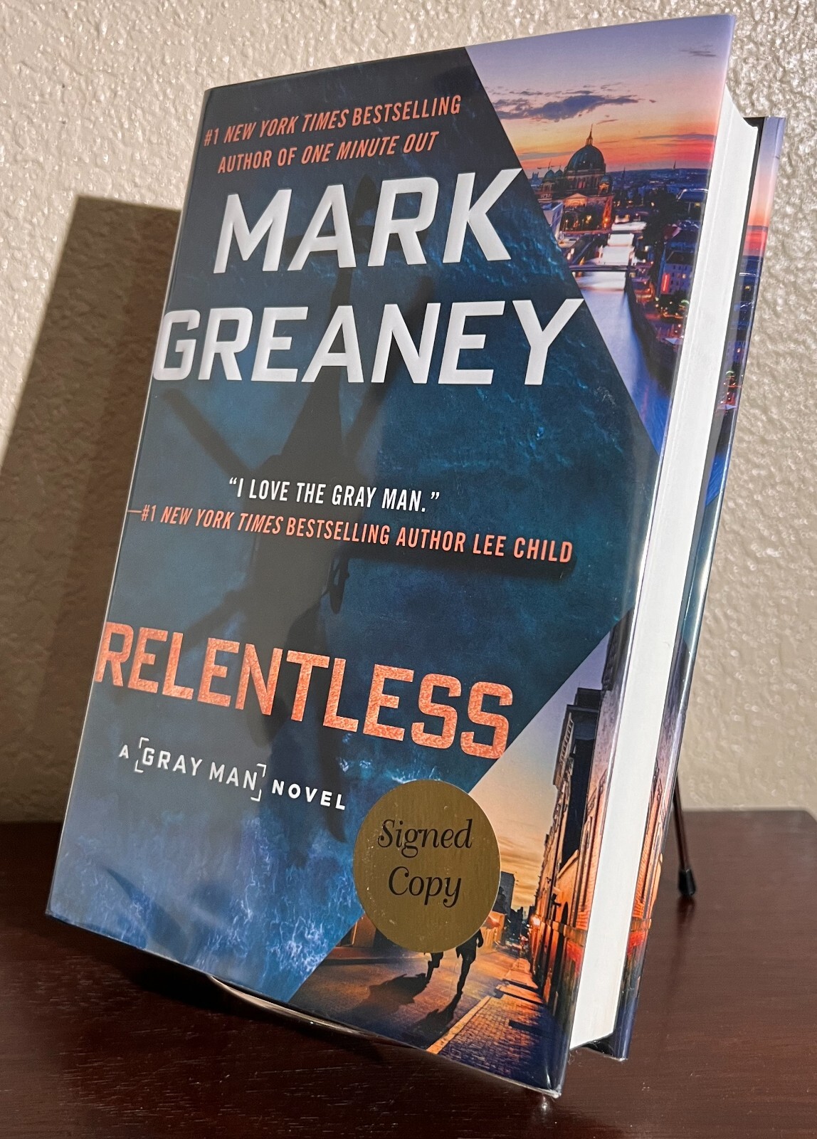 SIGNED ~ Gray Man: RELENTLESS by Mark Greaney (2021, Hardcover) 1st/1st