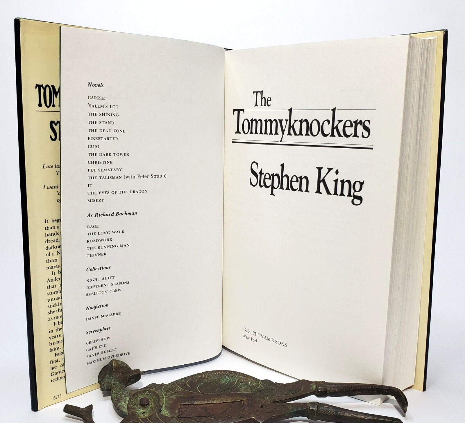 THE TOMMYKNOCKERS Stephen King 1987 First Edition First Print HC$DJ FINE COND
