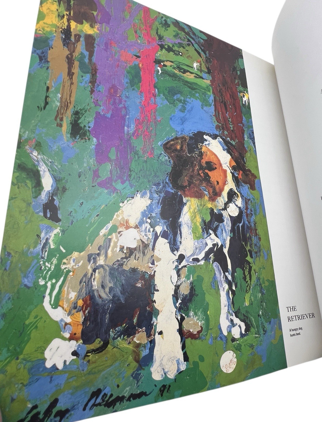 Large Big-Time Golf Book LeRoy Neiman SIGNED 1992 Hardcover 1st Edition