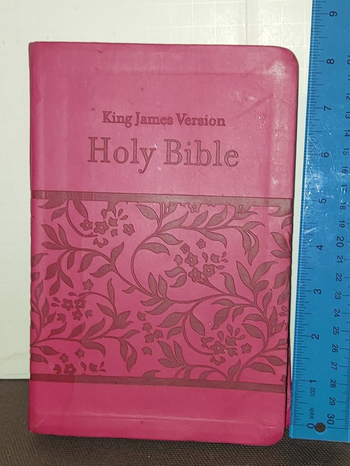 Red King James Version Holy Bible Imitation Leather Small Print in English