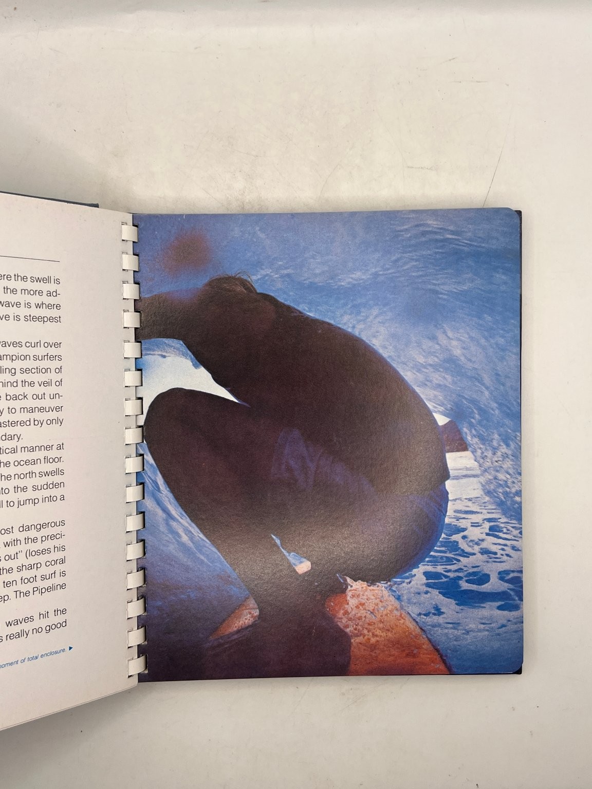 Fred Hemmings Surfing Book 1977 Hardcover Spiral Bound Photography Hawaii