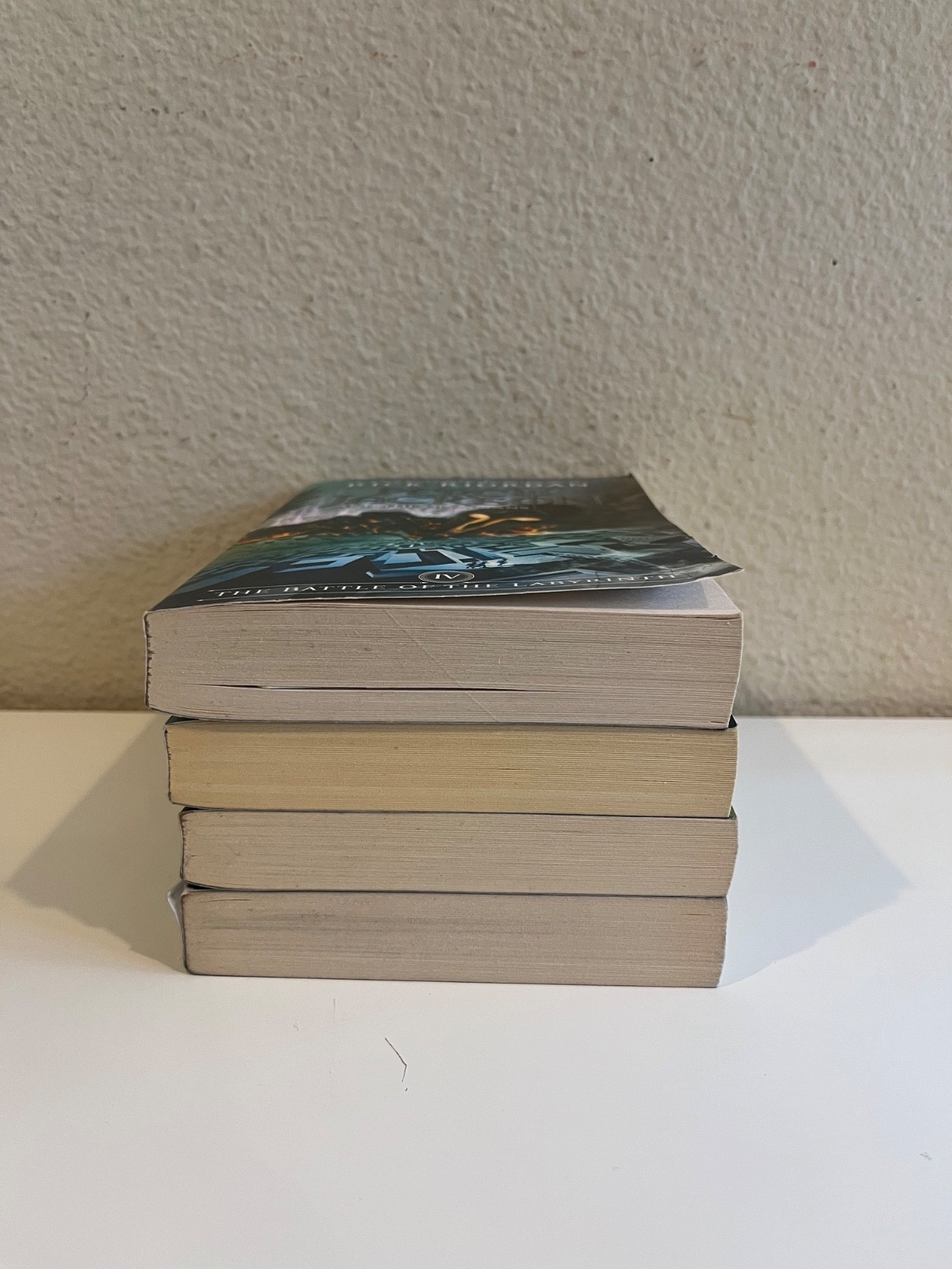 Percy Jackson and the Olympians 4 Book Paperback Set 1-4 by Rick Riordan