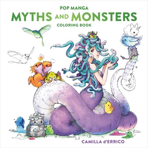 Pop Manga Myths and Monsters Coloring Book (Paperback or Softback)