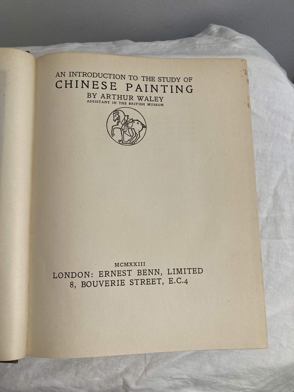An Introduction to the Study of Chinese Painting Arthur Waley 1st Ed HC 1923