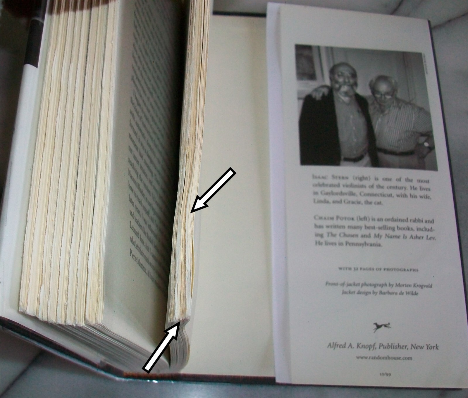 *Signed Bookplate* MY FIRST 79 YEARS Isaac Stern & Chaim Potok HC/DJ 1999 1st Ed