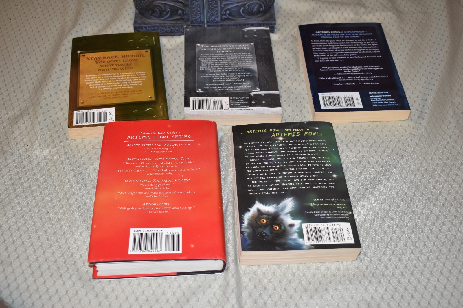 Artemis Fowl 1-5 series/set Eoin Colfer (1 hardcover, 1st Edition/Varied Print)