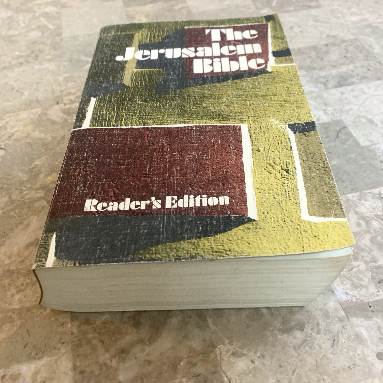 The Jerusalem Bible Reader’s Edition Paperback Book 1968 Doubleday 1960s Vintage