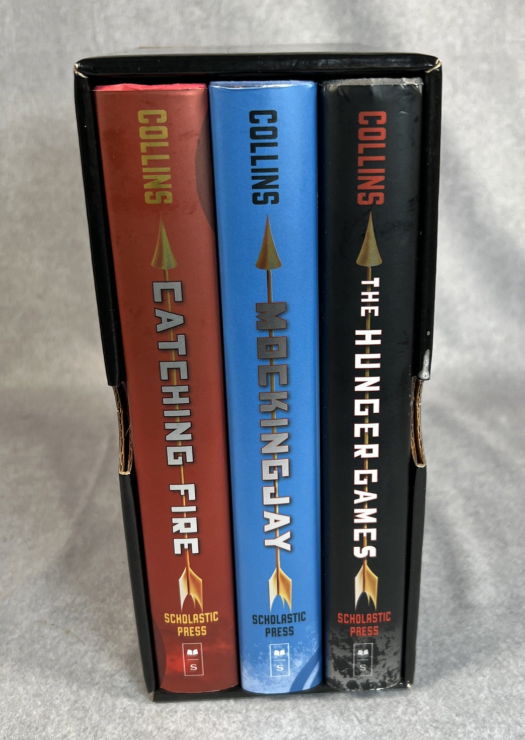 THE HUNGER GAMES Trilogy Hardcover Box Set Suzanne Collins Scholastic 1st Ed