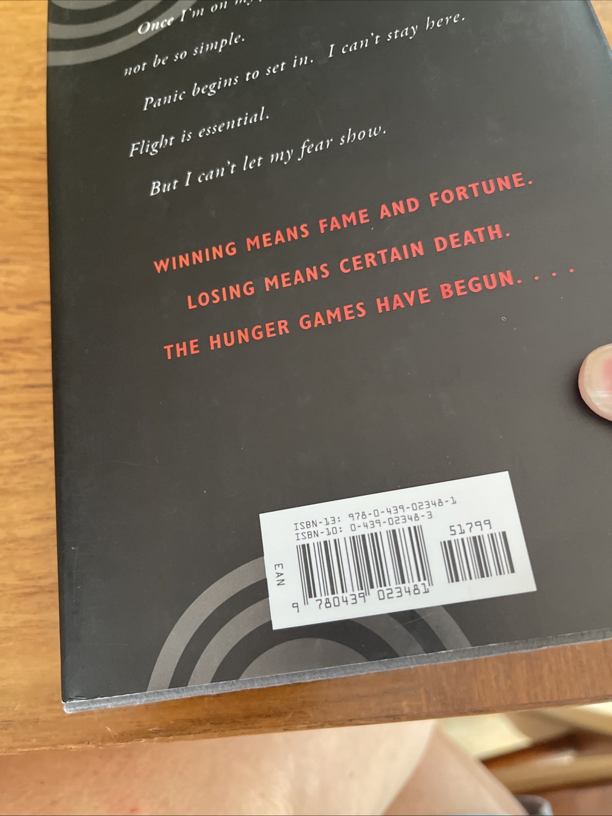 THE HUNGER GAMES – FIRST EDITION  – VERY GOOD