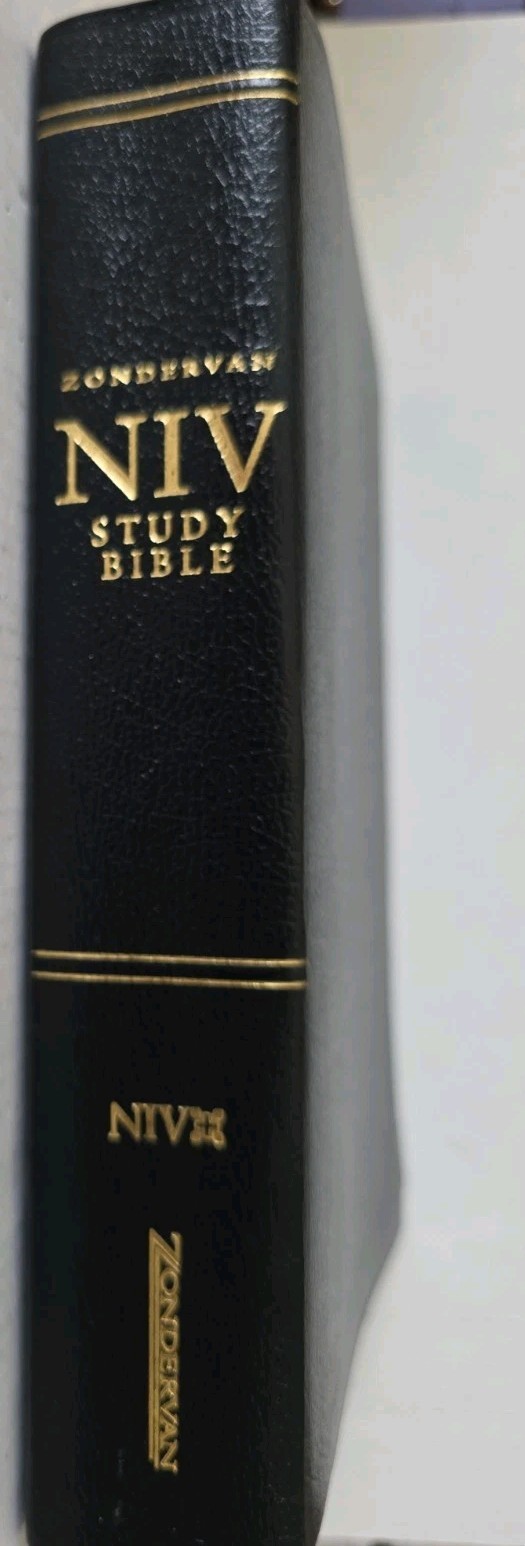 NIV Study Bible 2002 Zondervan Black Bonded Leather