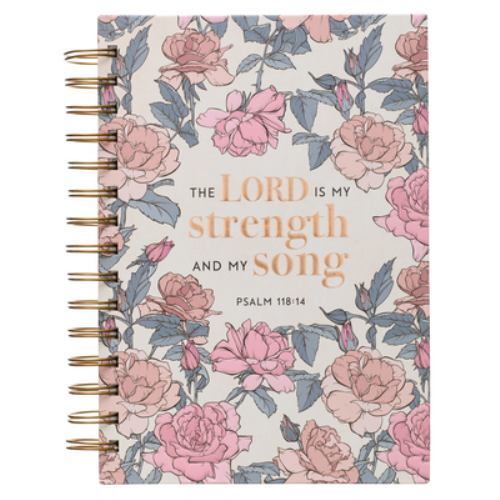 Christian Art Gifts Journal w/Scripture The Lord is My Strength Psalm 11 .. NEW