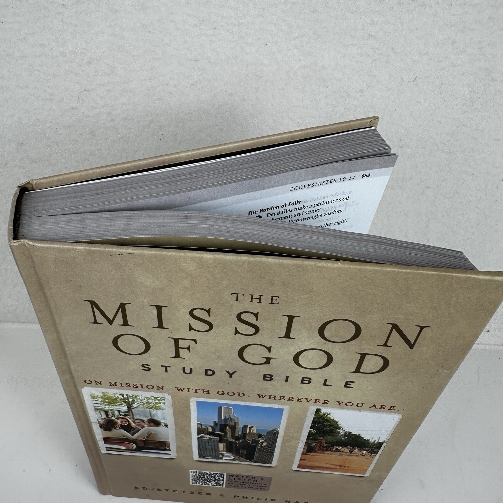 Unused The Mission of God Study Bible Hardcover Simulated Leather Philip Nation