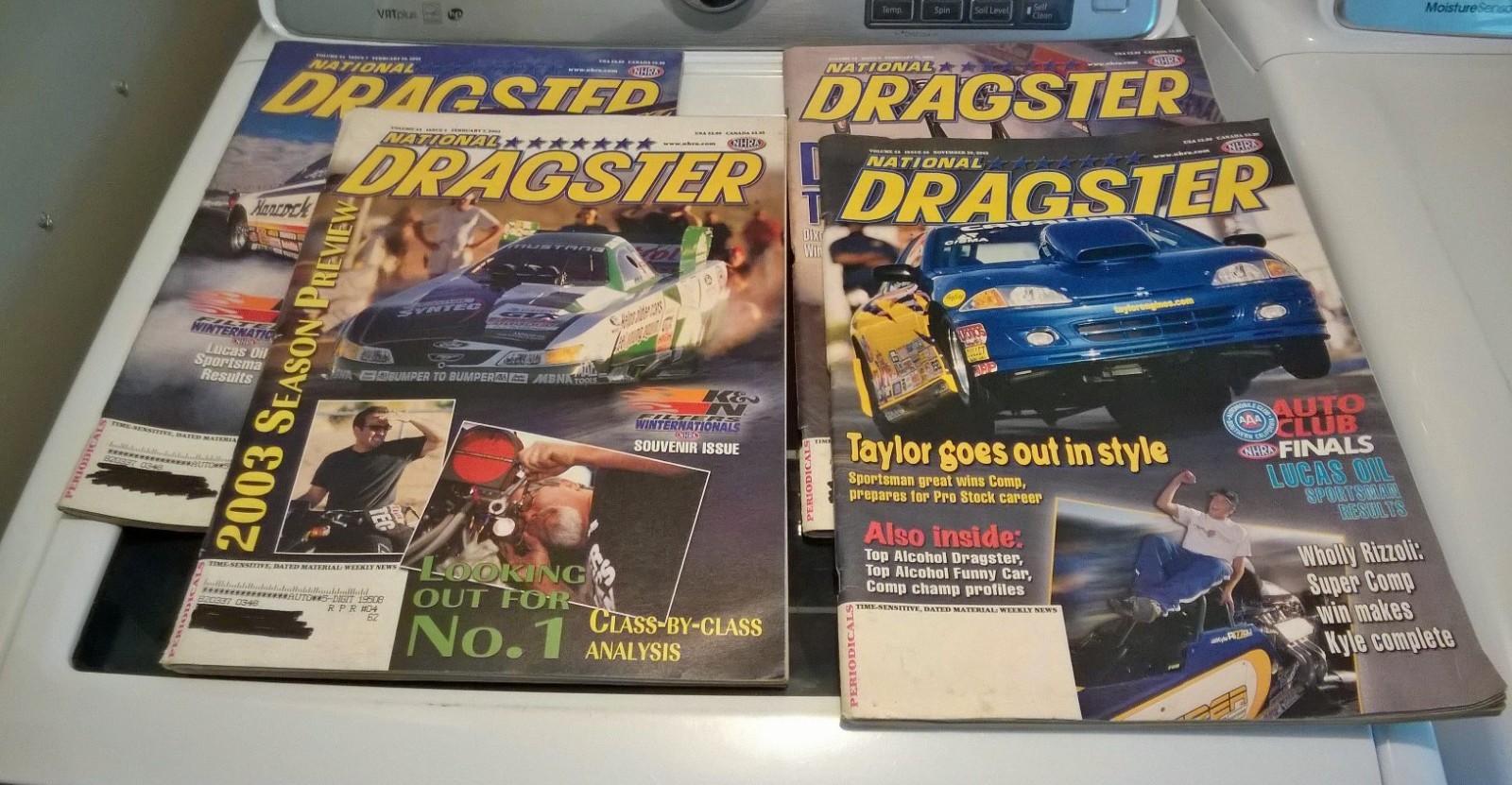 4 NATIONAL DRAGSTER Magazine Nov 2002 Feb 7 21 28 2003