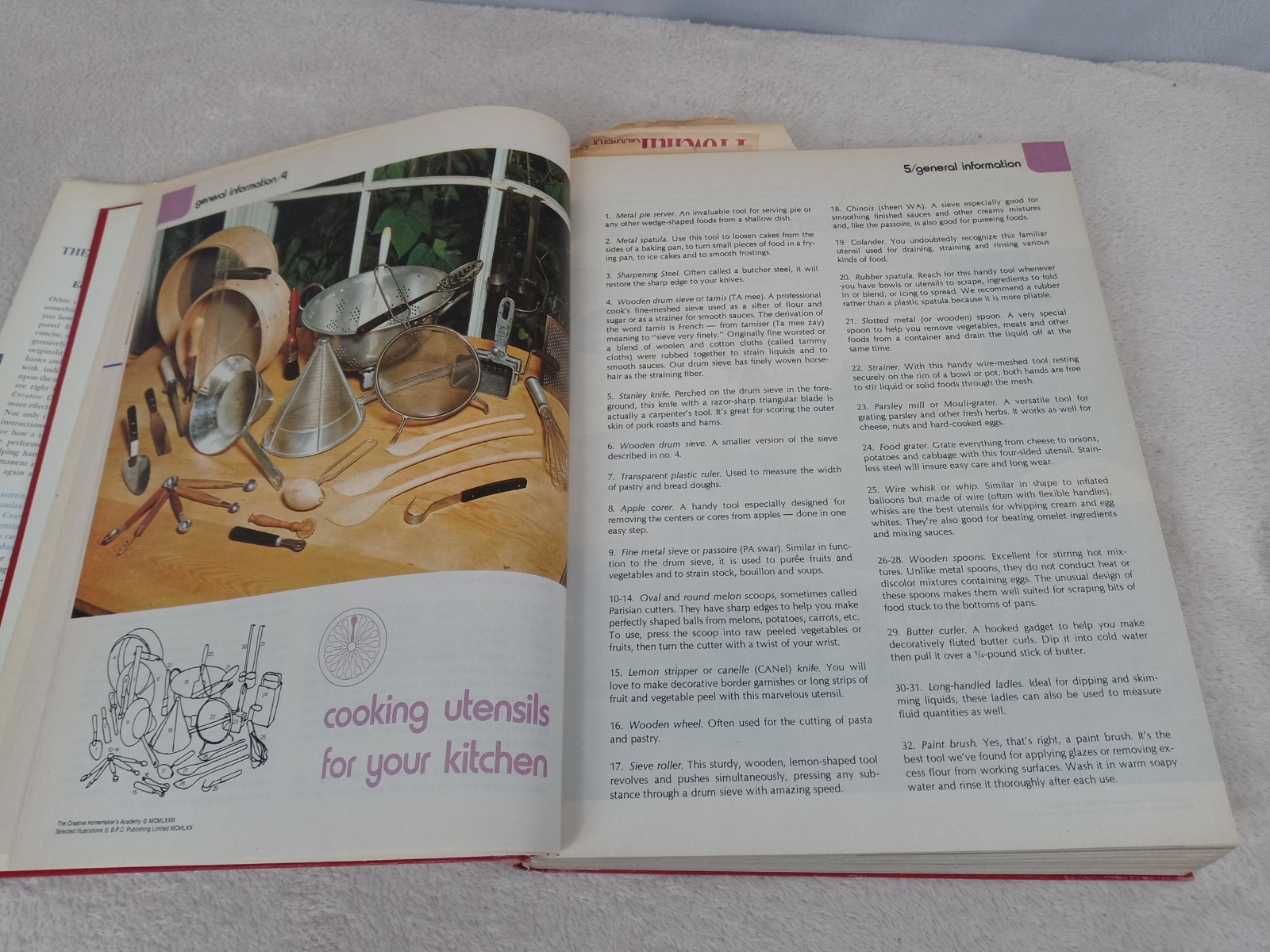 Vintage Creative Cooking Course Charlotte Turgeon Larousse Gastronomique HC DJ