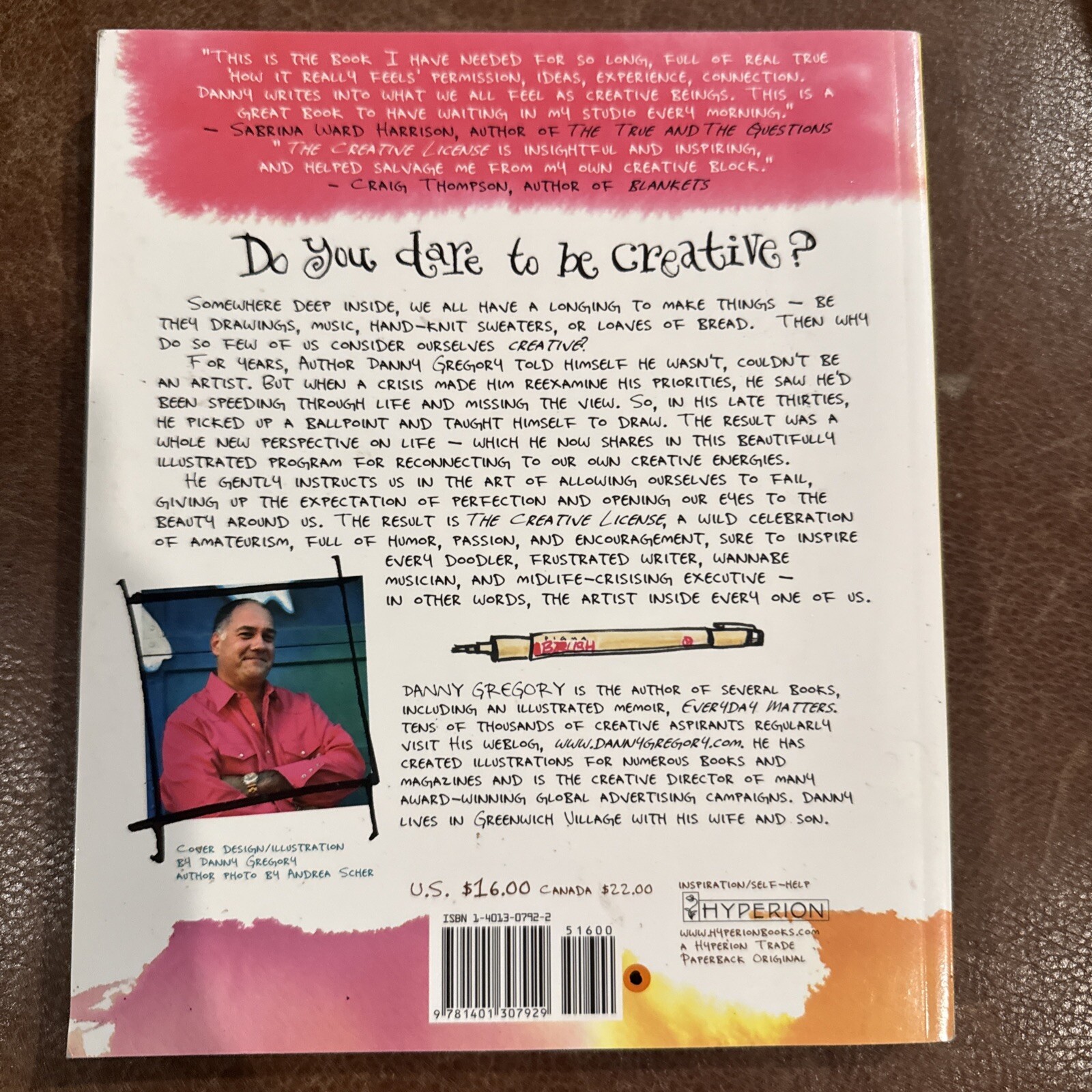 The Creative License: Giving Yourself – Paperback, by Gregory Danny