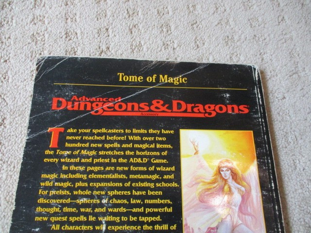 Advanced Dungeons & Dragons Accessory: Tome of Magic TSR02121 – Paperback