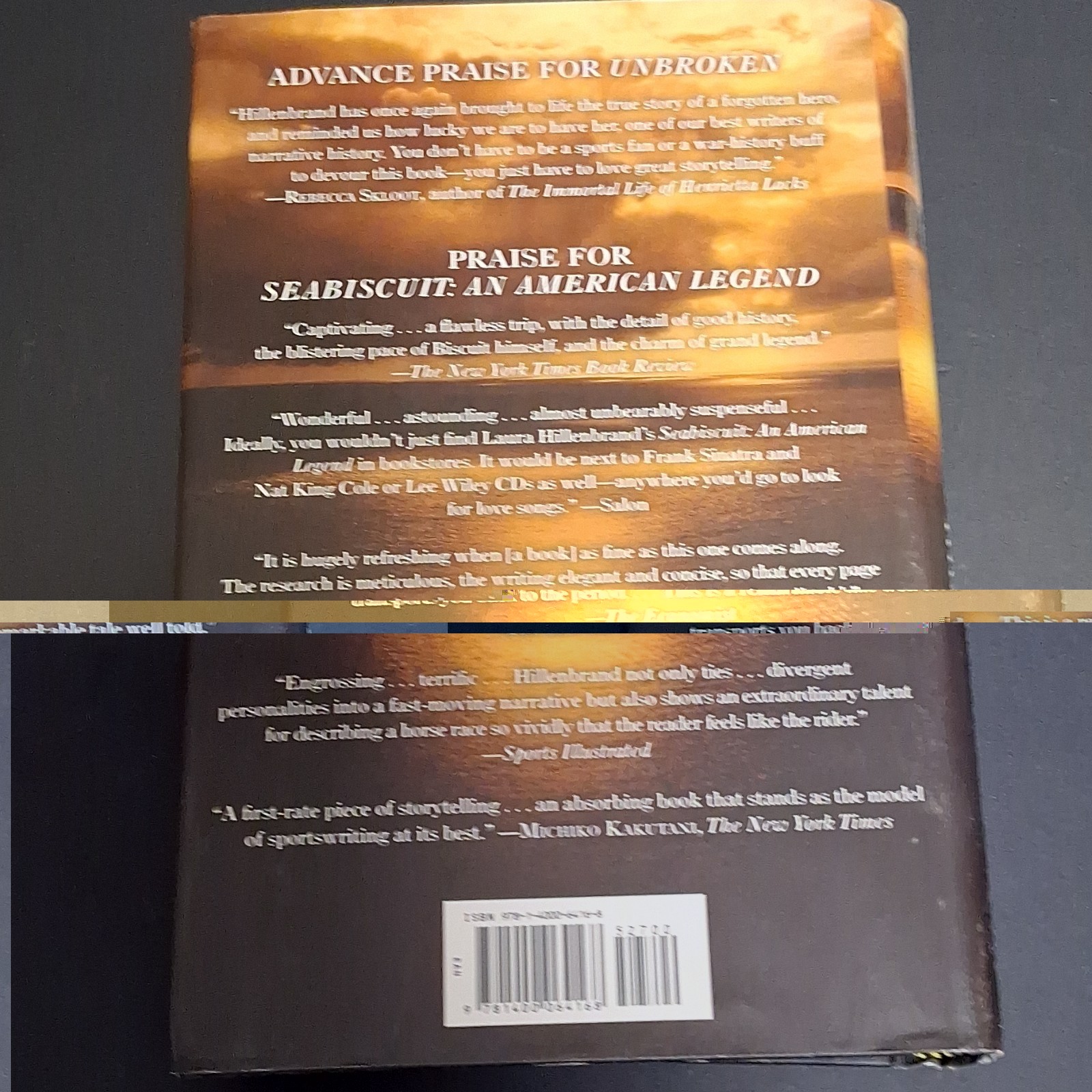 Unbroken Laura Hillenbrand Hardcover Random House WWII Survival Nonfiction